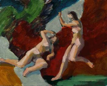 untitled; oil on board, 20 x 25 cm, 2018