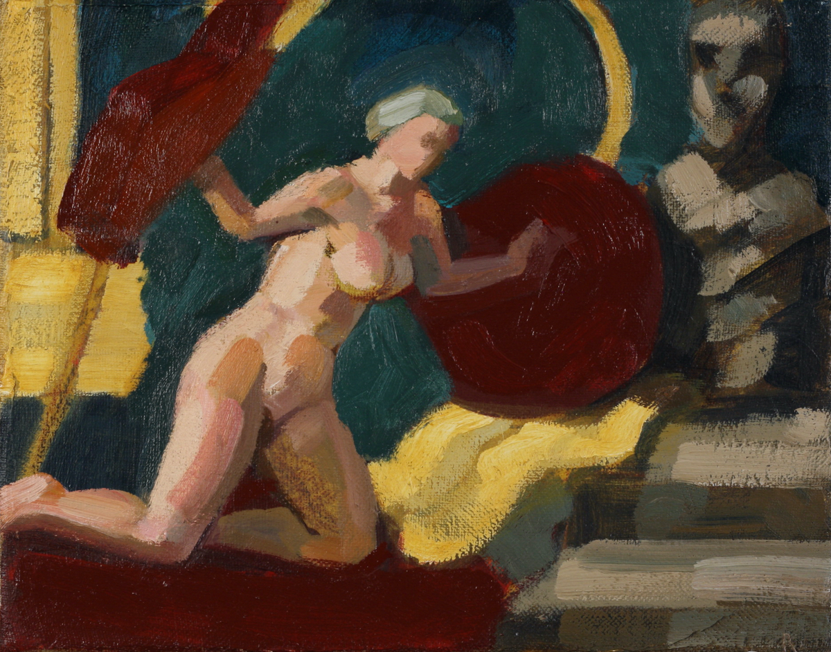 Clorinda; oil on canvas, 22 x 28 cm, 2018