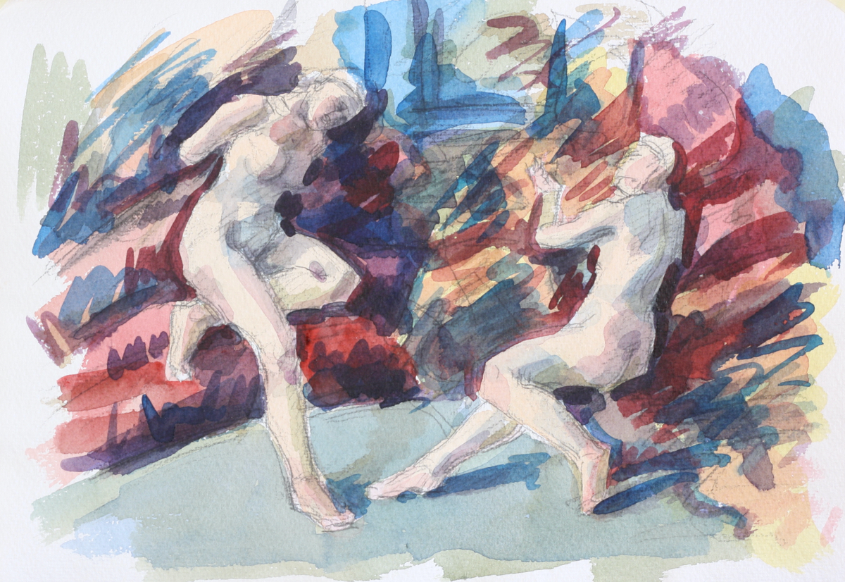 untitled; watercolor, 30 x 42 cm, 2019