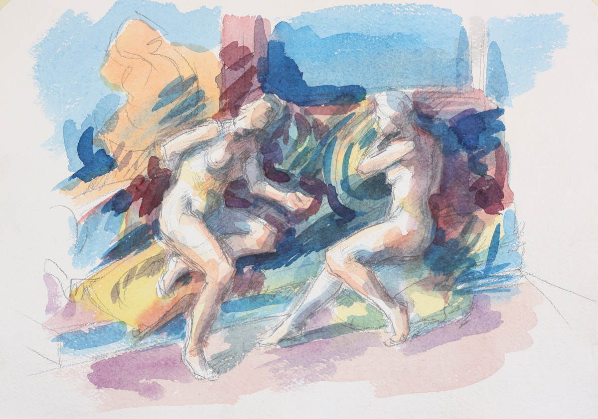 untitled; watercolor, 30 x 42 cm, 2019