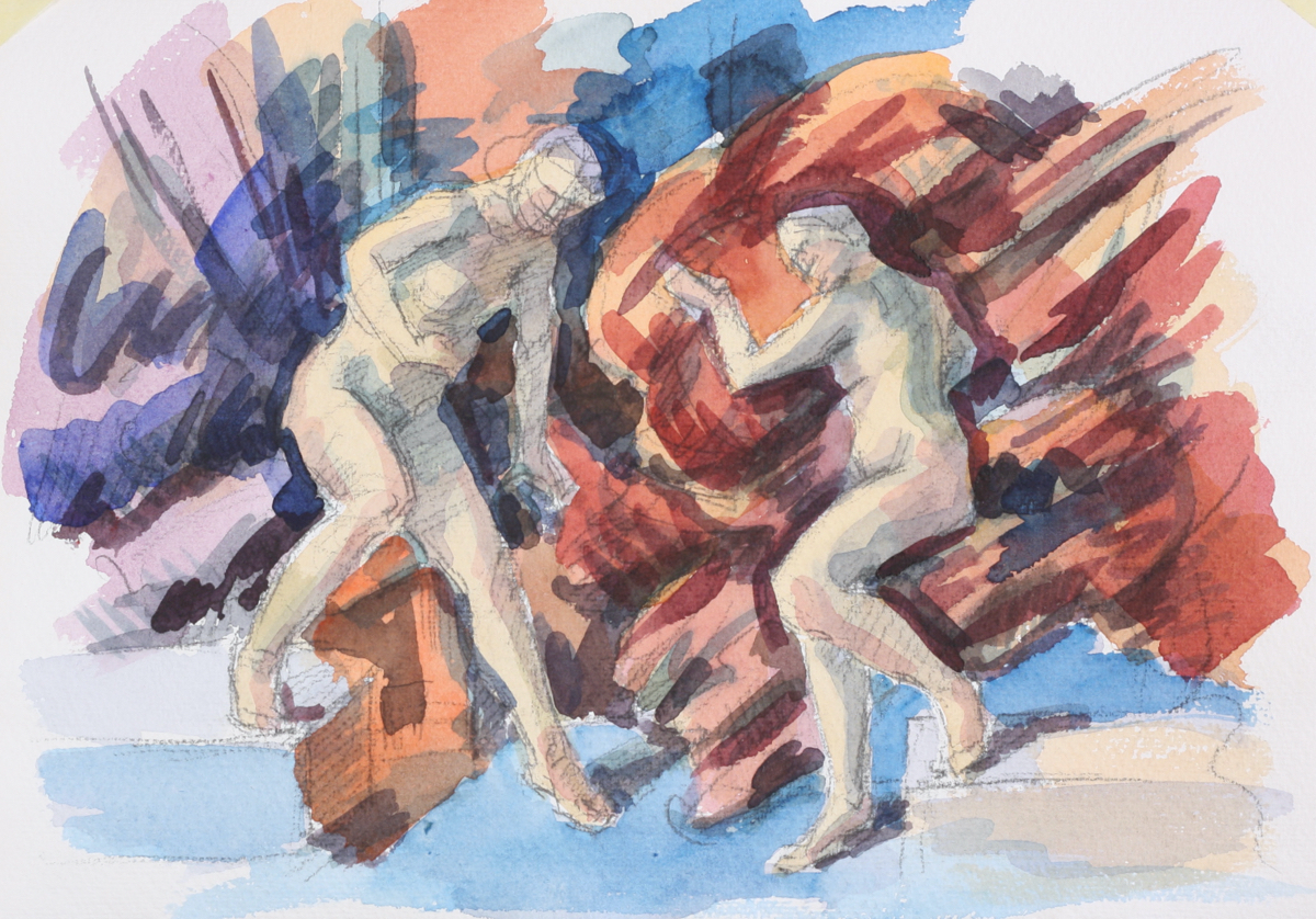 untitled; watercolor, 30 x 42 cm, 2019