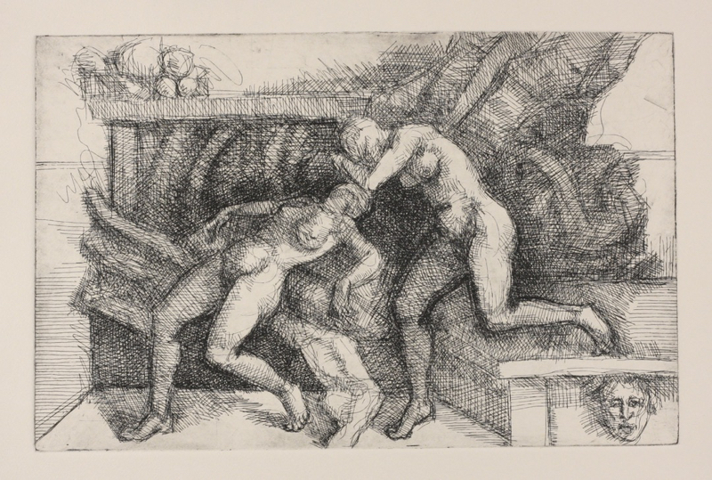 untitled; etching, 16 x 25 cm, 2015